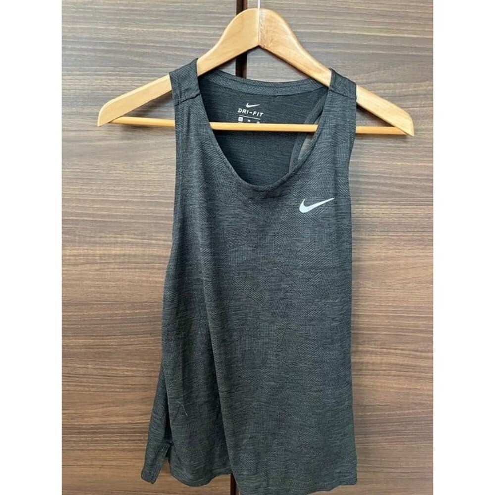 Nike Women’s Dri-FIT Medalist Heather Training Tank Dark Gray